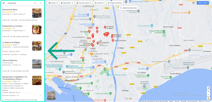 Ficha Google My Business en Maps